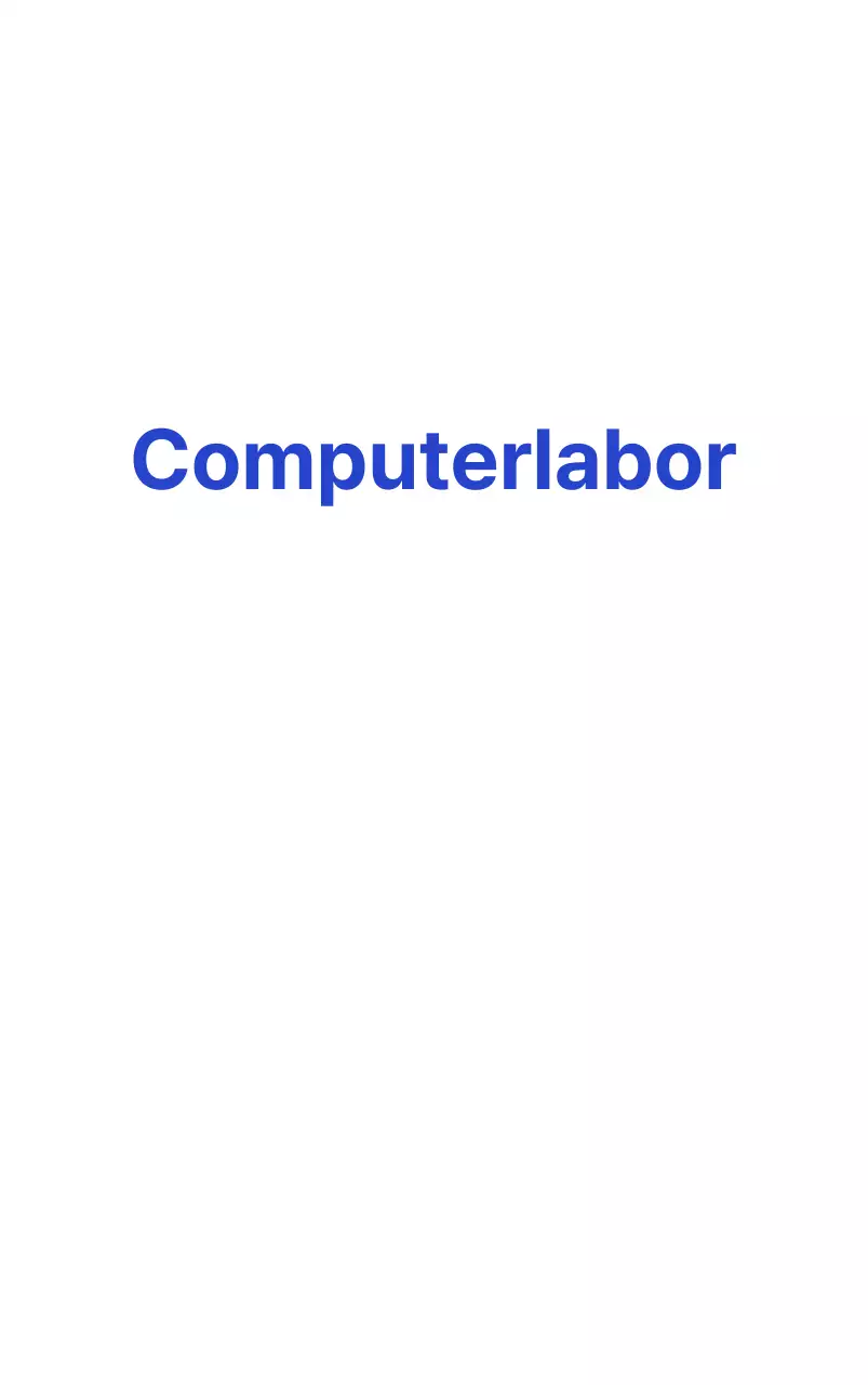 Einfaches Design mit dem Firmenlogo in Blau und Weiß