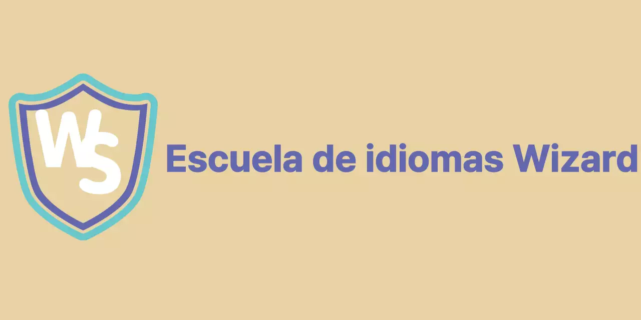 Logotipo sencillo y moderno en color menta y morado para promocionar una academia