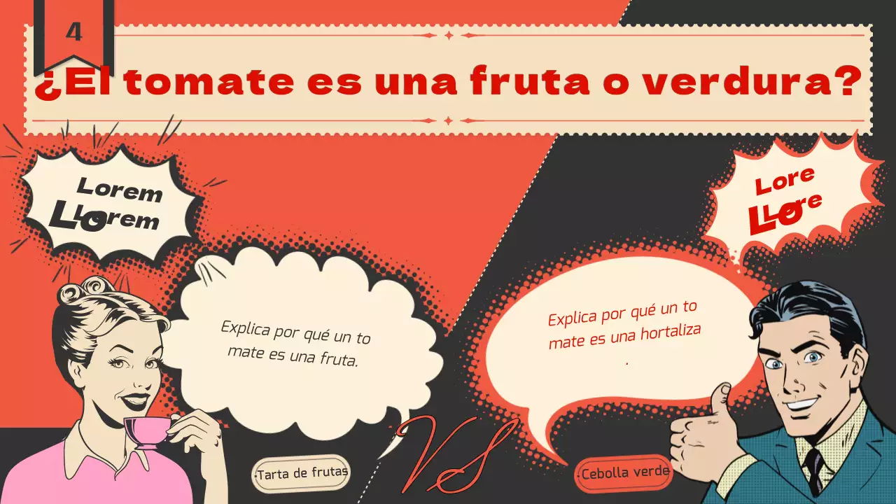 Presentación de tomates con un concepto de etiqueta vintage en naranja y azul marino