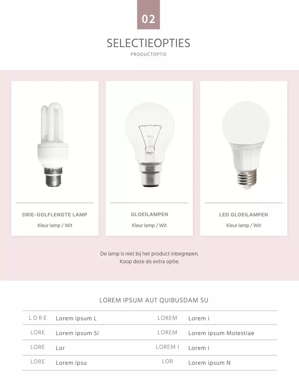 Mauve Simple Light detailpagina