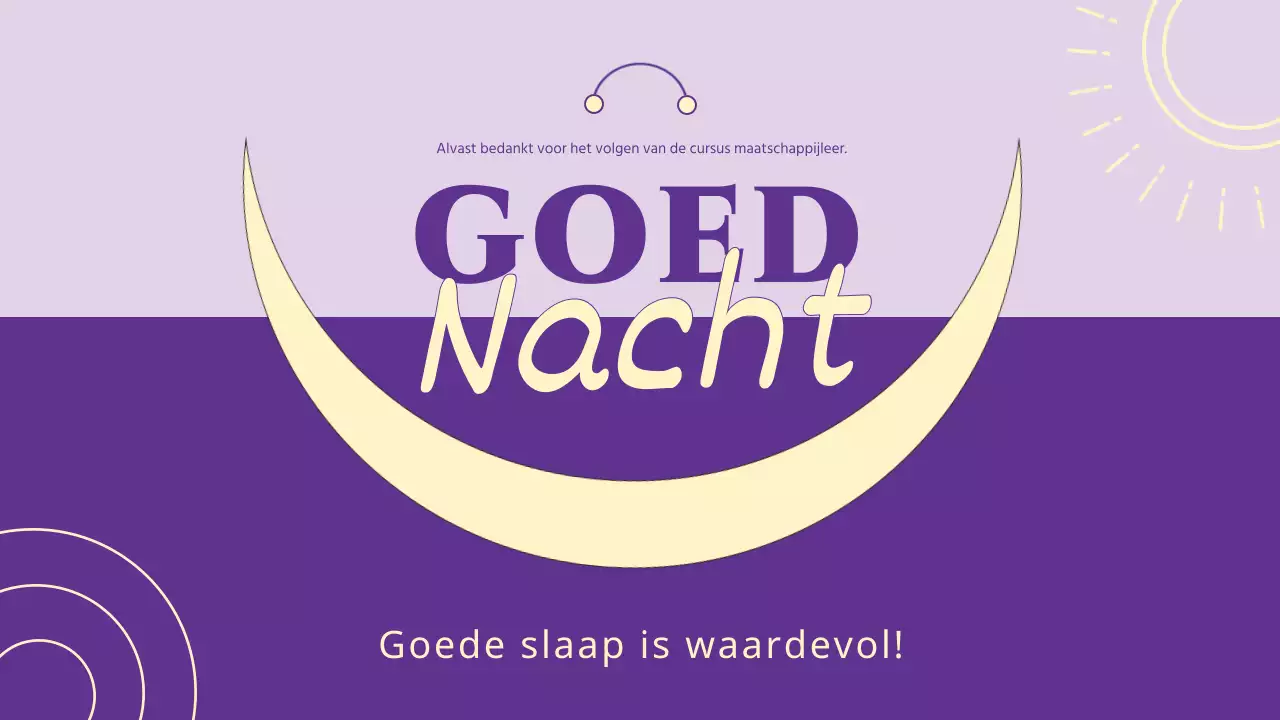 Mauve's eenvoudige slaapgewoonten kliniek lezing