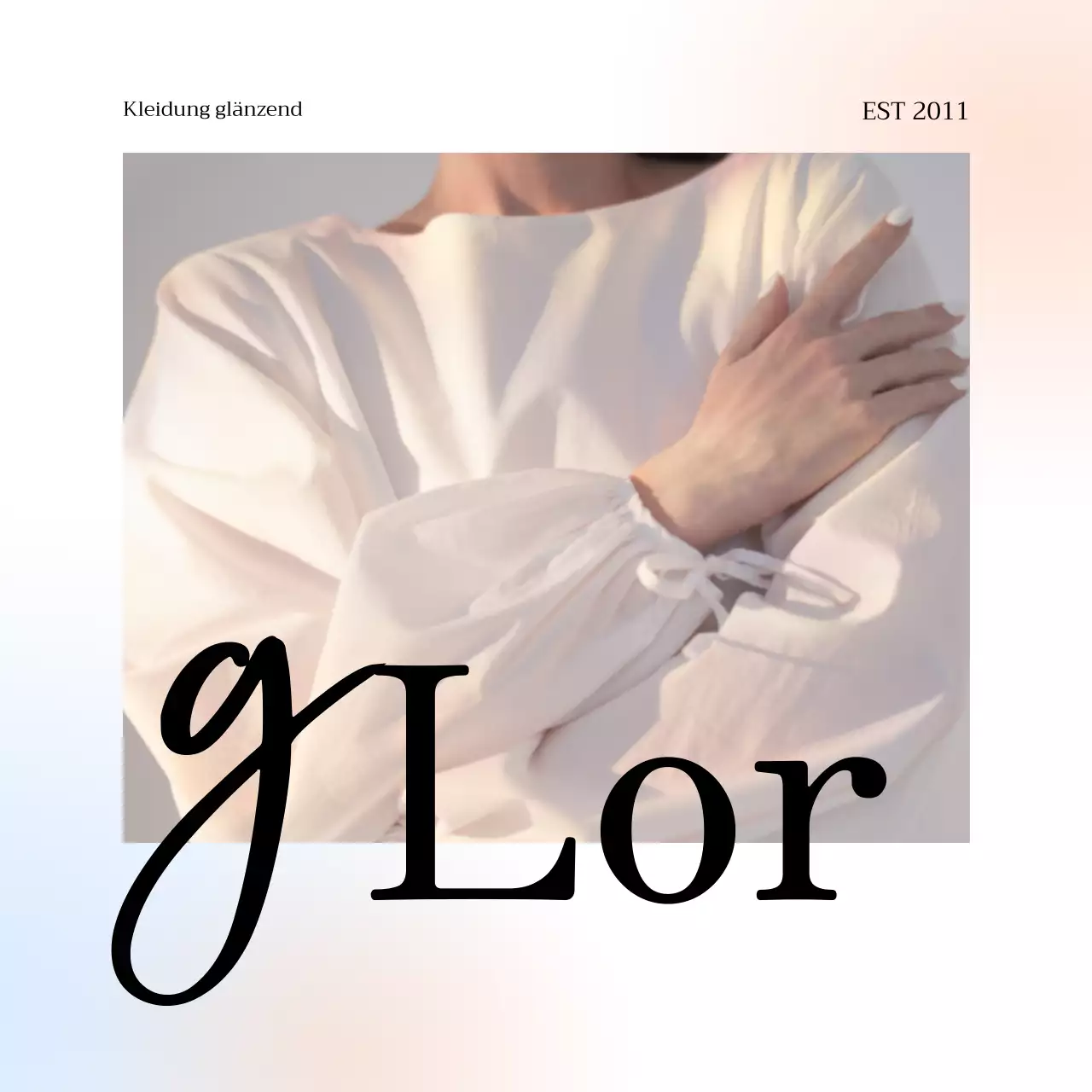 Glänzendes einfaches Bekleidungsgeschäft mit Farbverläufen