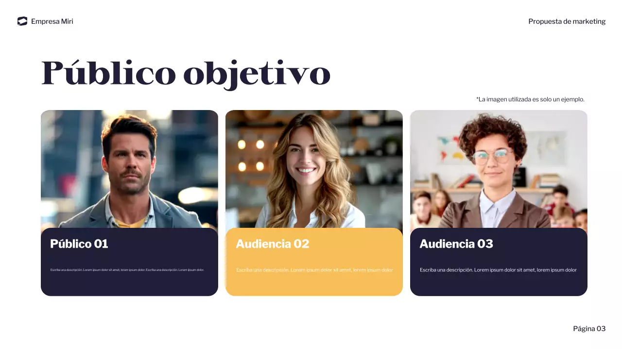 documento de marketing navy modern