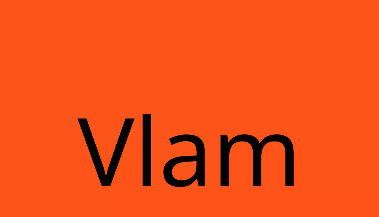 Een gedurfd visitekaartje met een oranje en zwarte twist