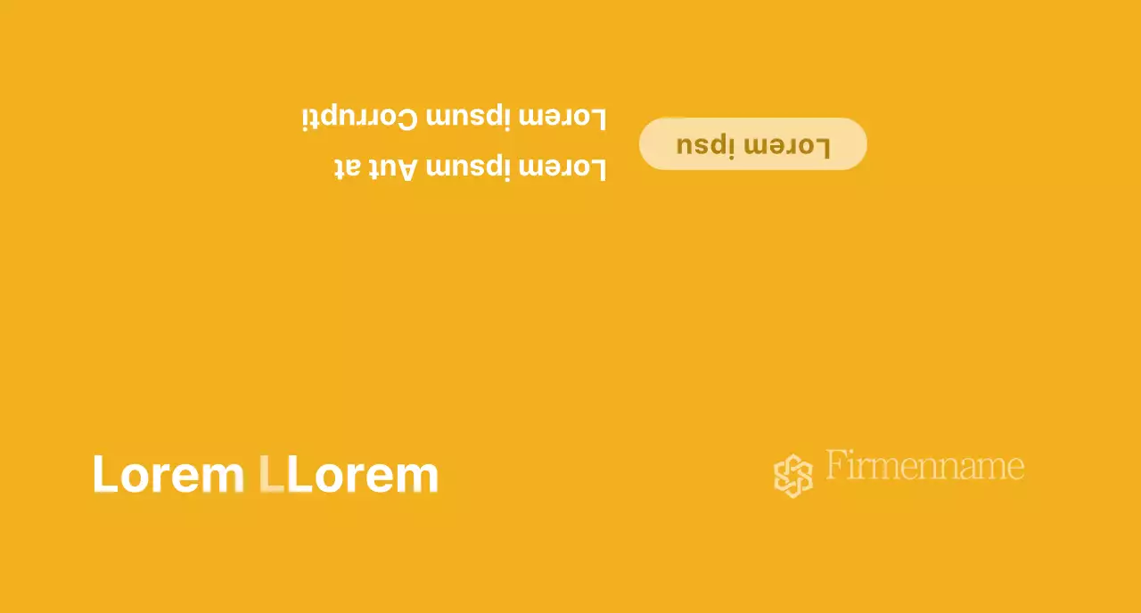 Eine einfache nationale Versicherungswerbung mit gelbem Text