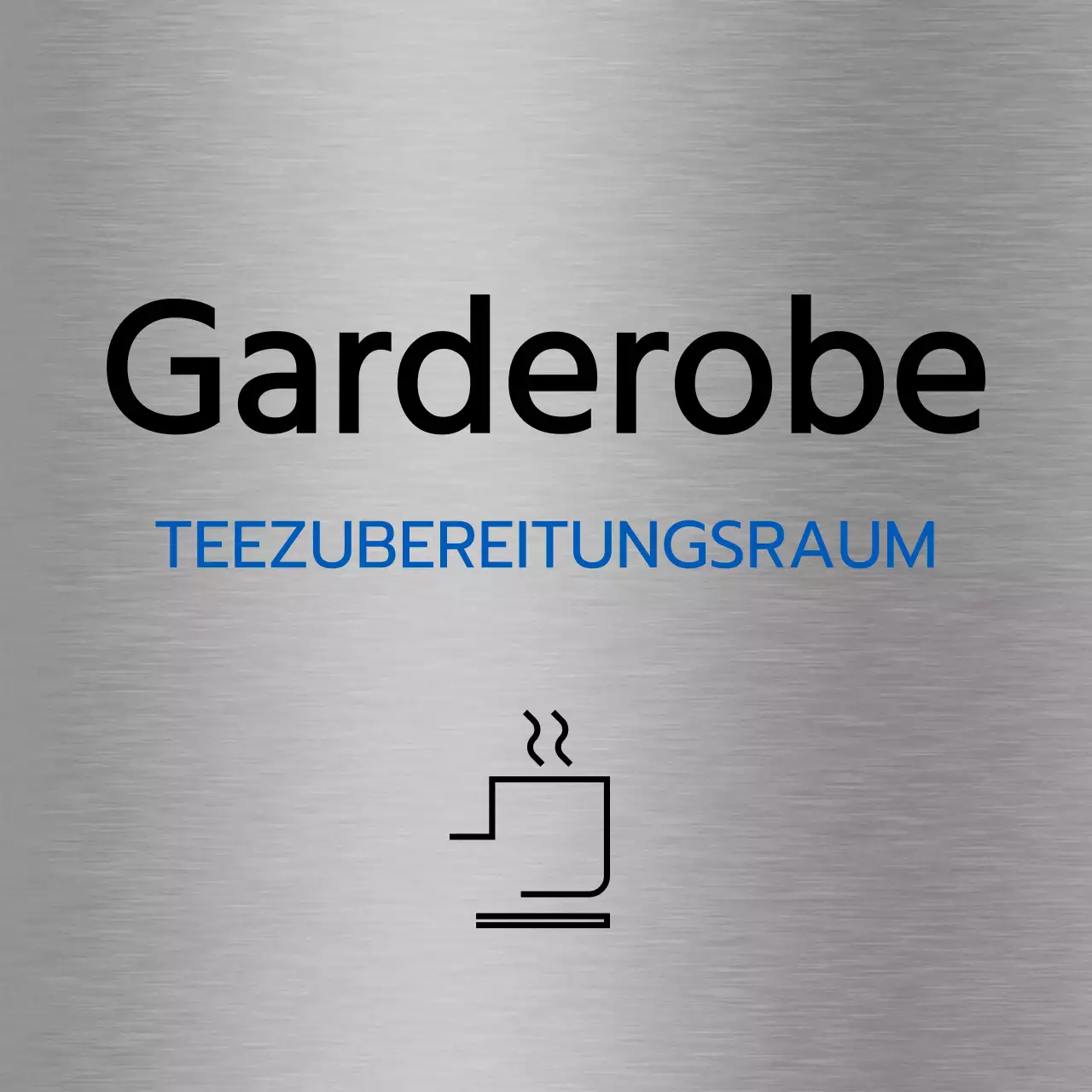 Ortsnamen und Grundrisse von Unternehmen mit einfachen schwarzen und blauen Symbolen
