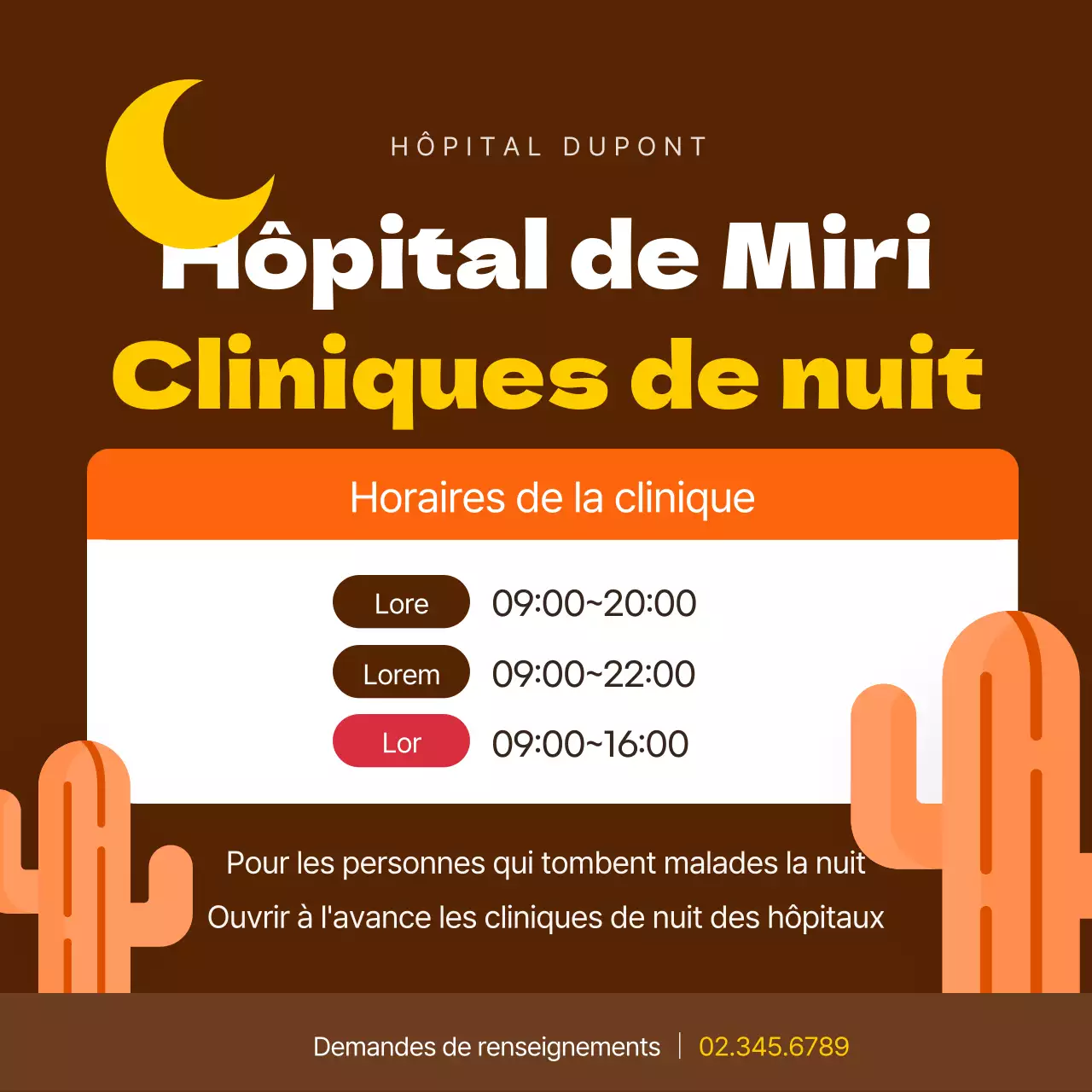 Un style d'illustration fort en orange et brun Attention aux maladies liées à la chaleur pendant la canicule