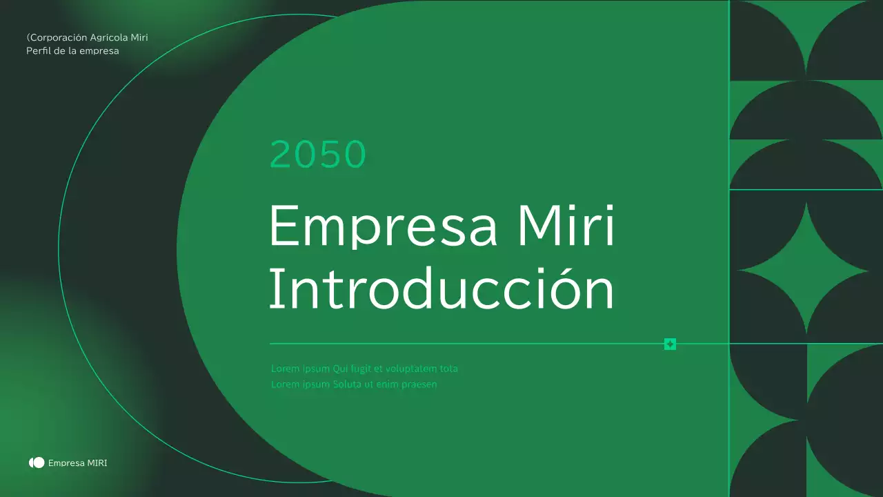 Perfil de empresa de agricultura ecológica y natural