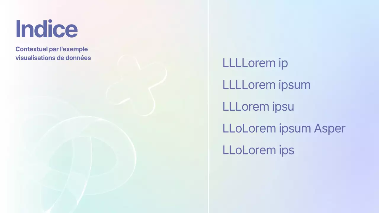 Rapport d'analyse de données sur fond dégradé pastel