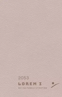 Dagboekhoes met het logo van de Cultural Foundation in roze tekst