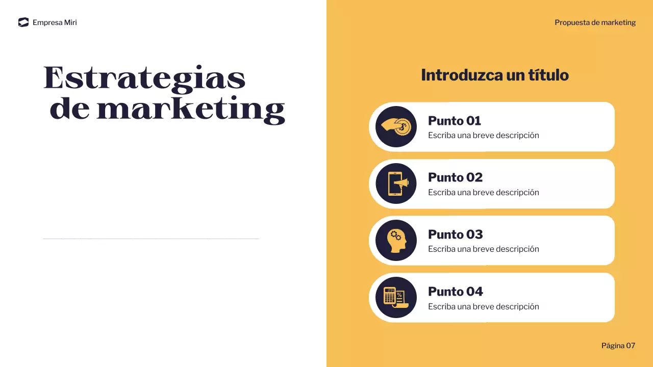 documento de marketing navy modern