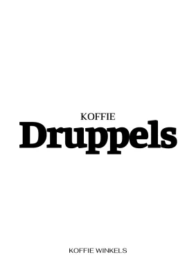 Eenvoudig cafébuideltje met een eenvoudig woord erop