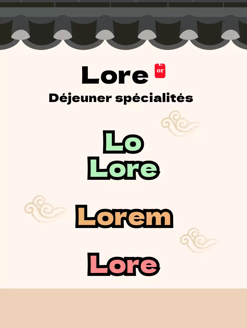 Boucherie traditionnelle dans une maison en tuiles beiges