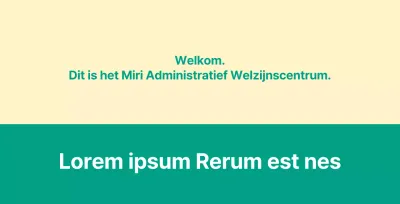 Een openbare welkomstbrief met een welkomstbord.