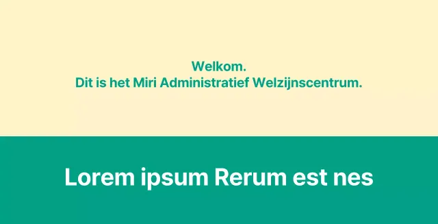 Een openbare welkomstbrief met een welkomstbord.