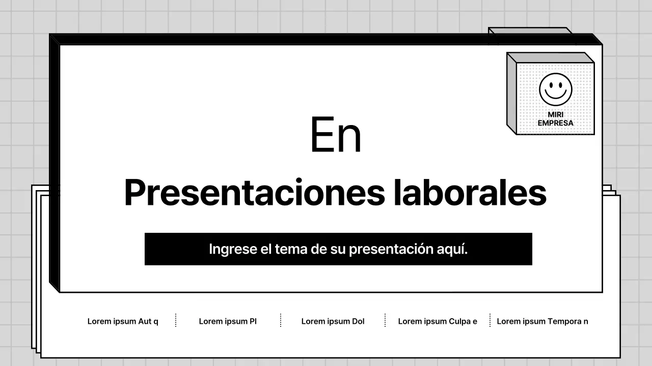 Perfil gris y geométrico de una empresa PT