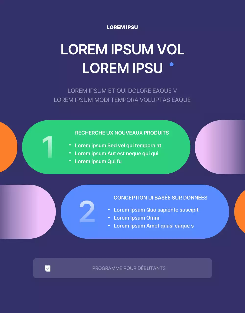 Bleu marine, concept de forme simple Système de formation professionnelle en entreprise