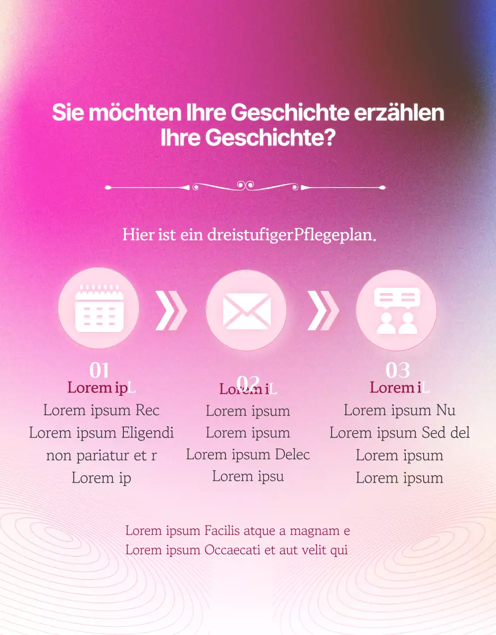 Förderung der rosa, verträumten, emotionalen Psychotherapie