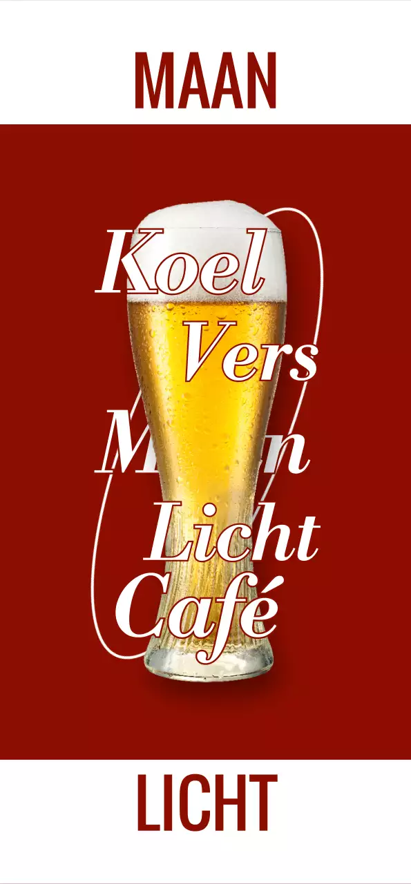 Emotionele pub met wijn en witbier foto's en logo