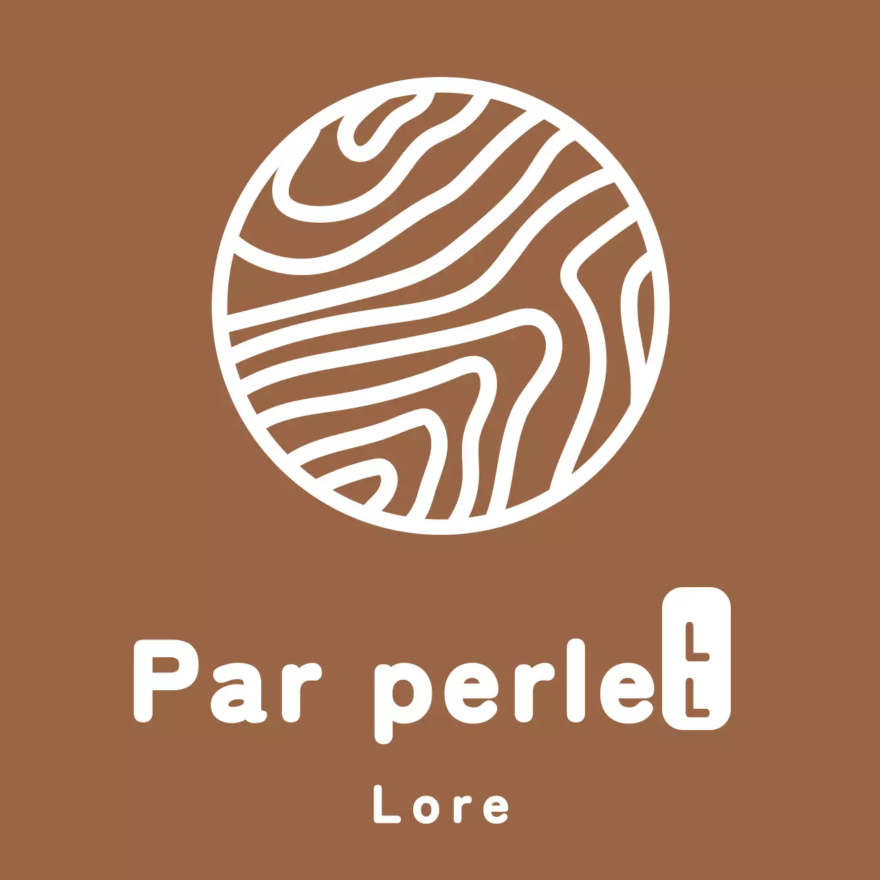 Logo moderne et simple du symbole du bois en marron et blanc Pour le personnel de l'atelier de menuiserie et les expériences.