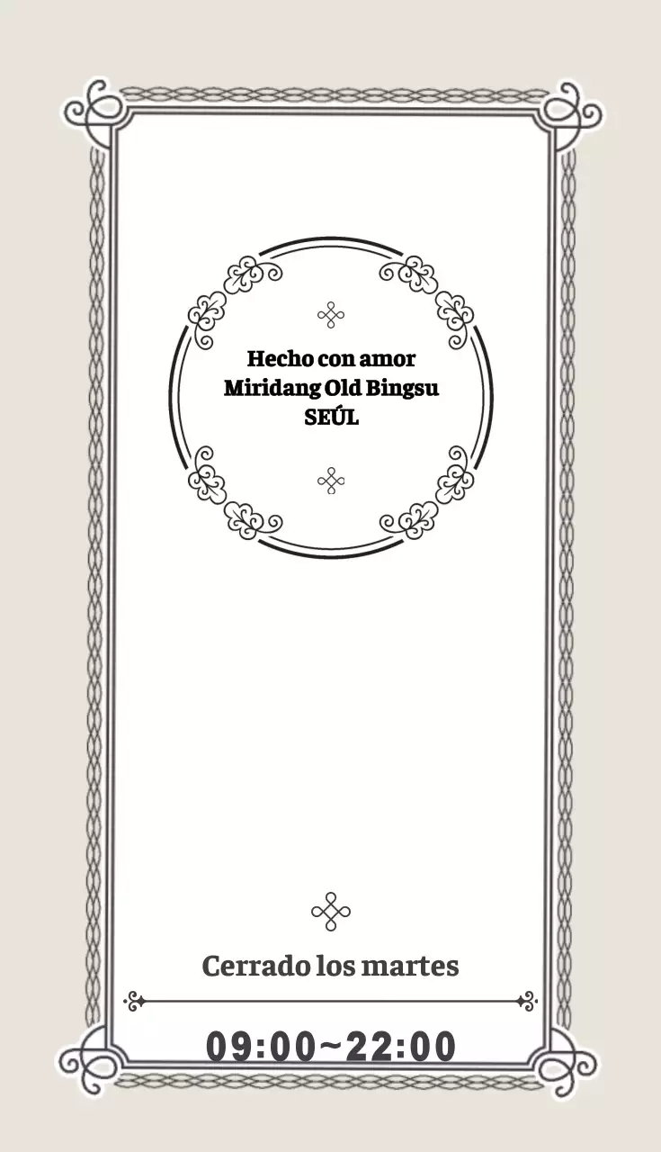 Shaved Ice_Tarjeta de visita con retrato