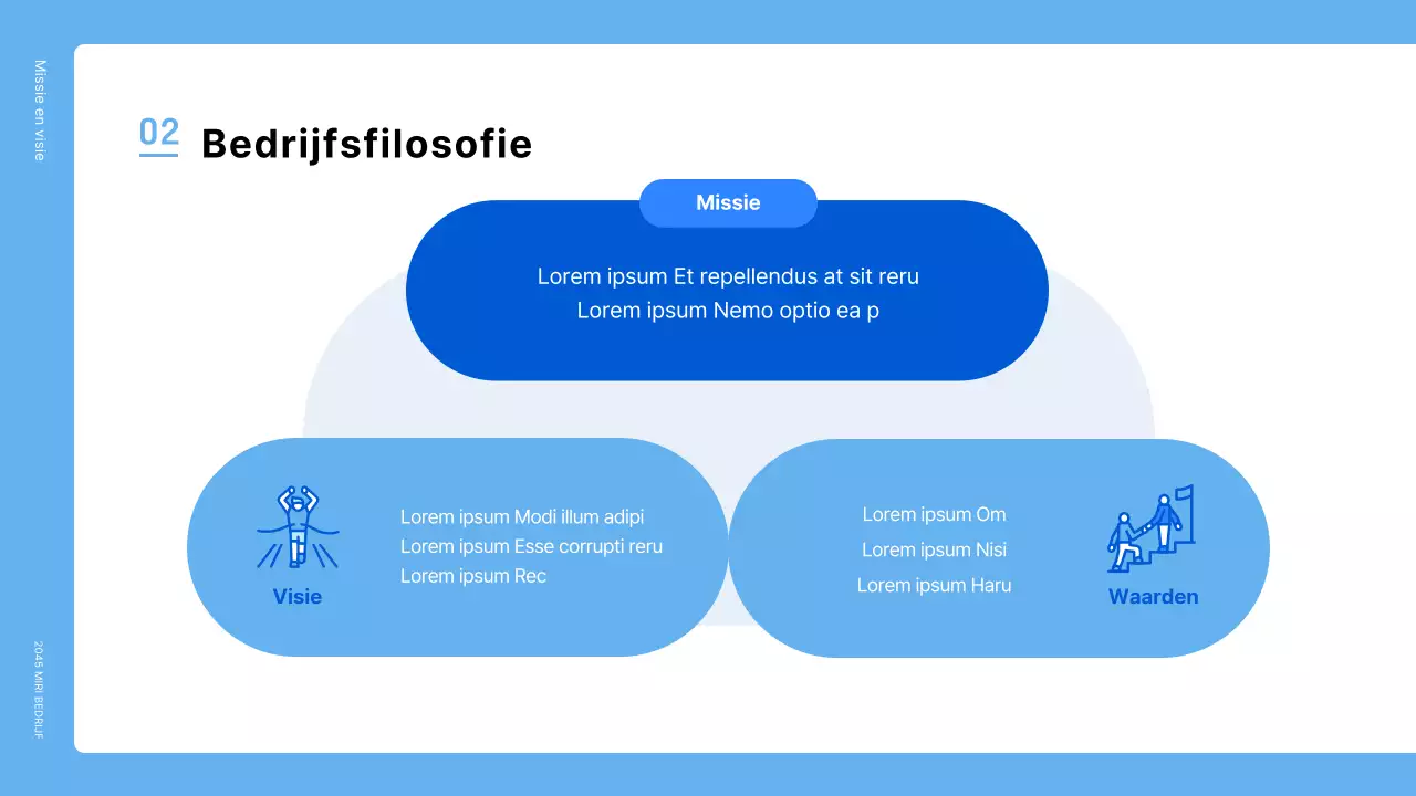 Een eenvoudige sollicitatiebrief voor een blauw bedrijf