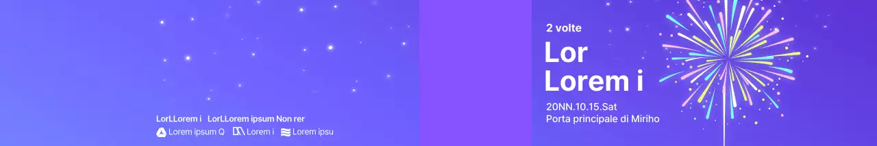 Sfondi sfumati e disegni di stelle per i fuochi d'artificio