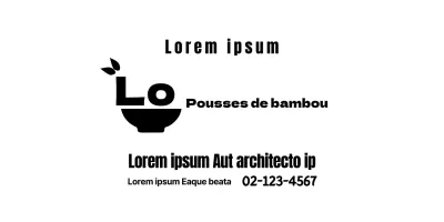 Icône de bol simple logo de style maison de porridge pour l'information et les services