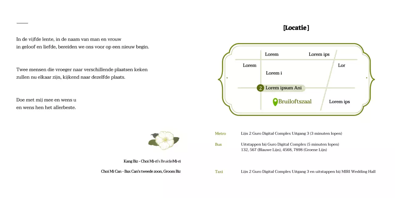 Witte, strakke en bloemige huwelijksuitnodigingen