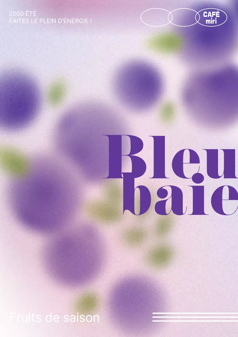 Fruit du glasmophyllum pourpre