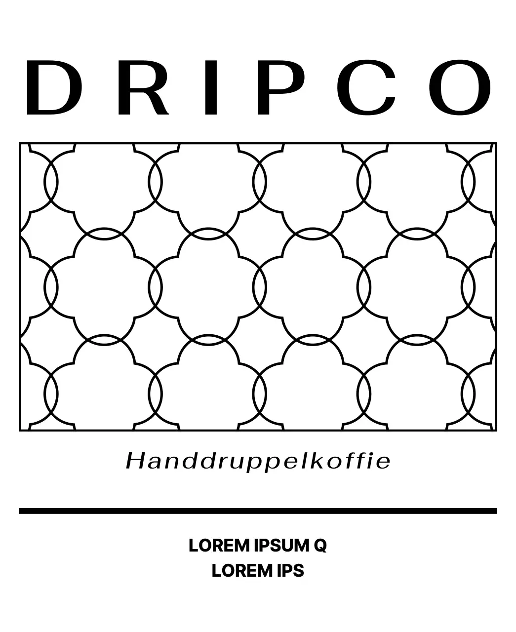 Ontwerp met een patroon van zwarte lijnen