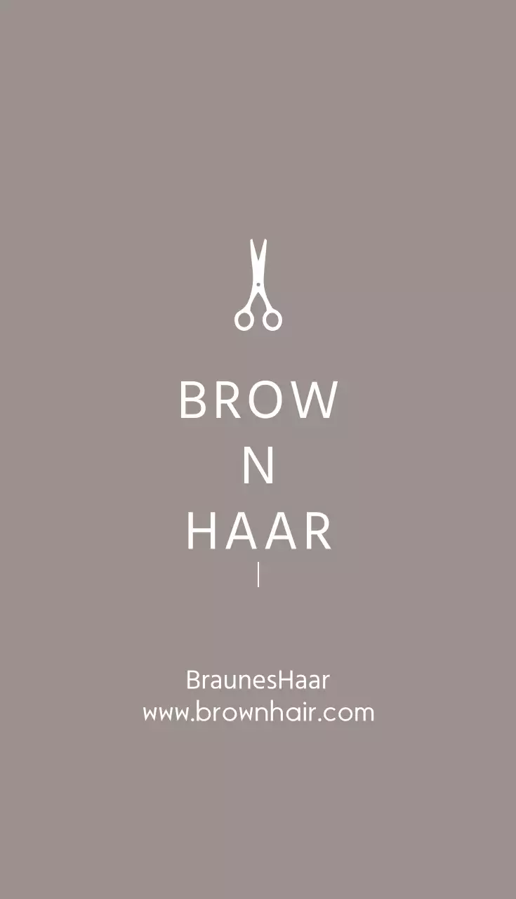 Braunes Haar