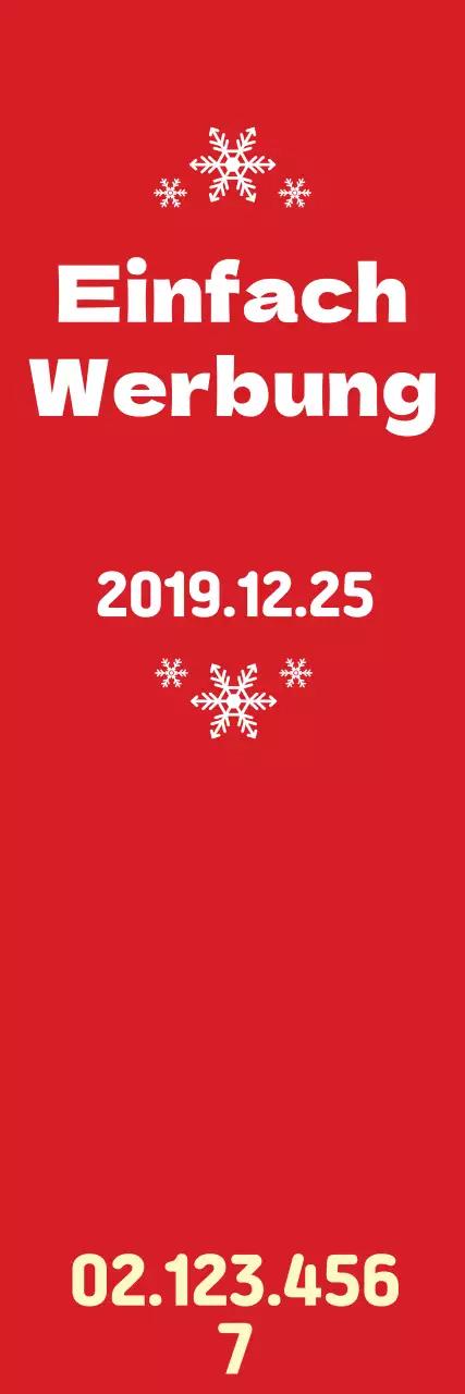 Rotes sauberes Werbebanner