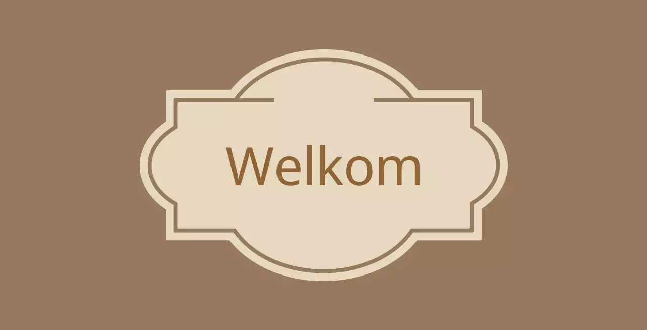 Welkomsbord met labels Hotel Valeant