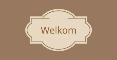 Welkomsbord met labels Hotel Valeant