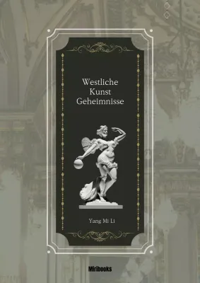 Westliche Kunstbücher in verschnörkelten dunkelgrünen Rahmen