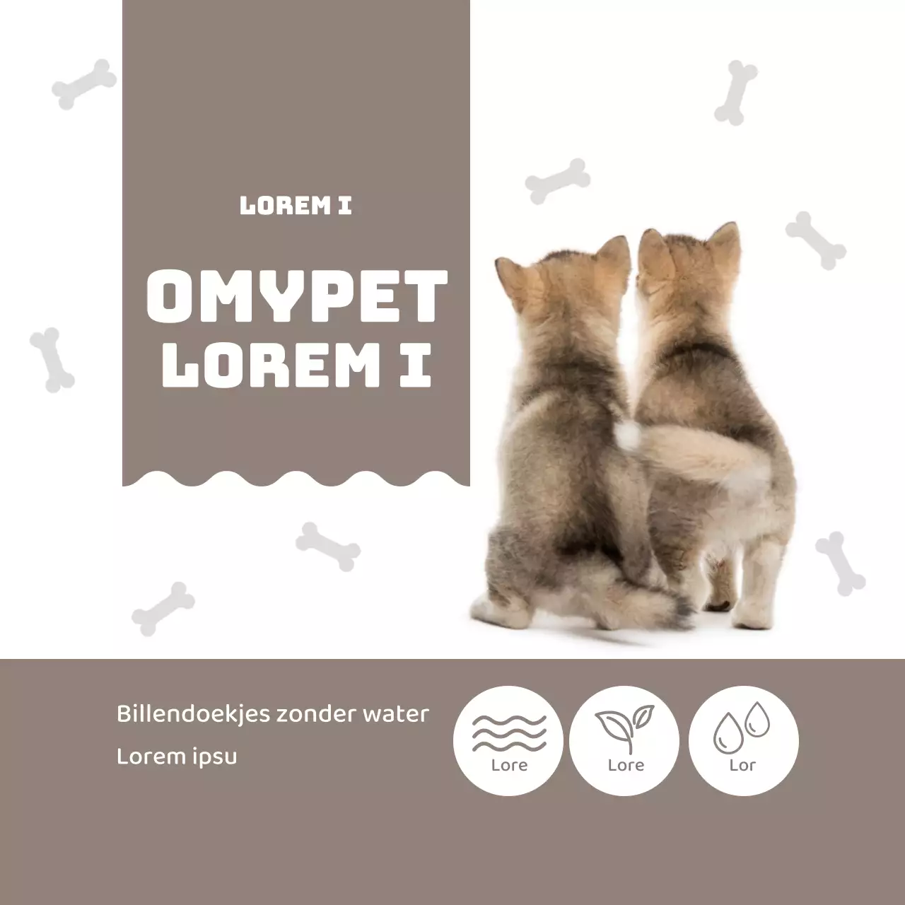 Maroon Schattige Billendoekjes Etiketten