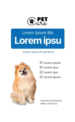 Etiquetas blancas para mascotas