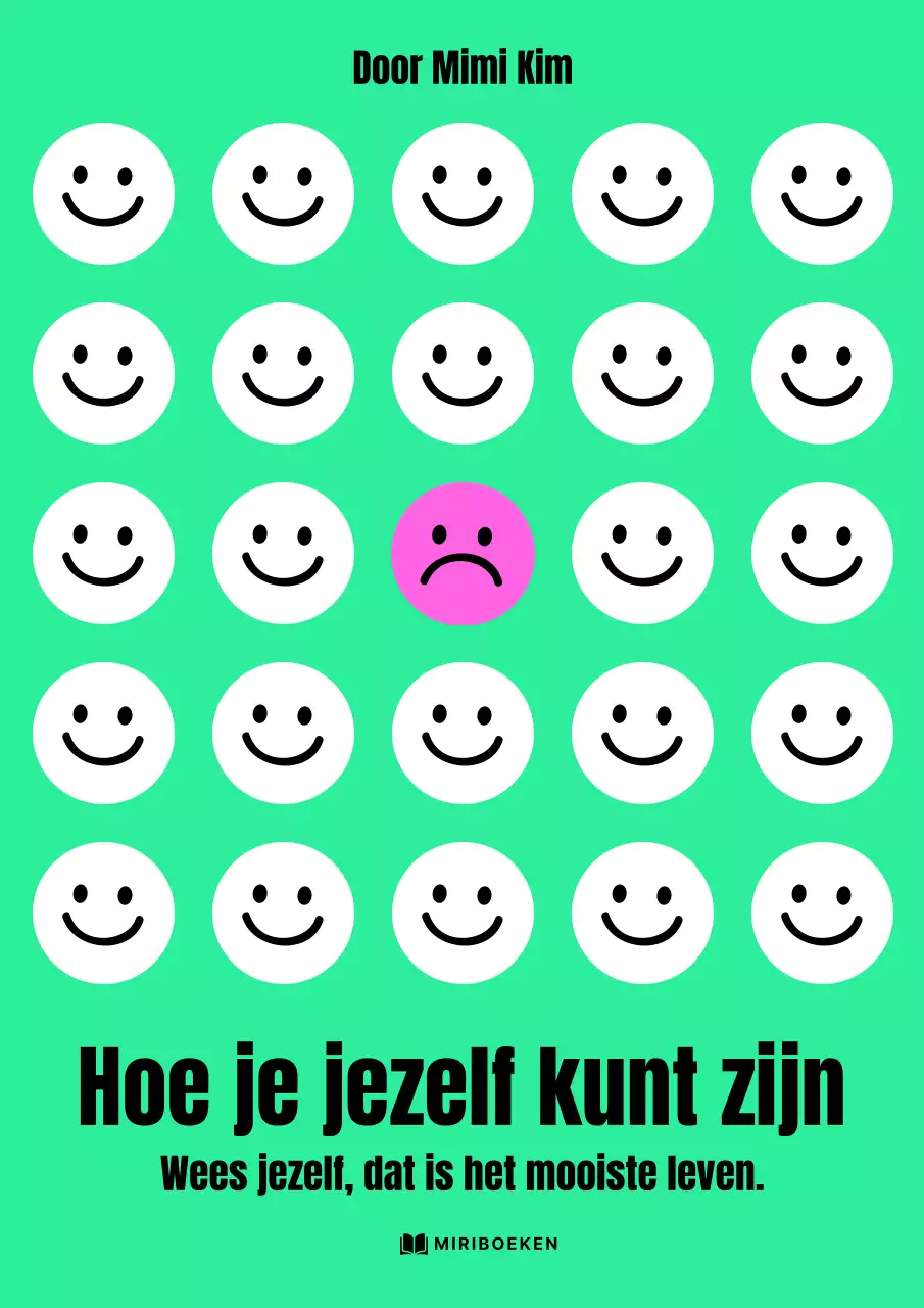 Groene pop-art omslag voor zelfhulpboek