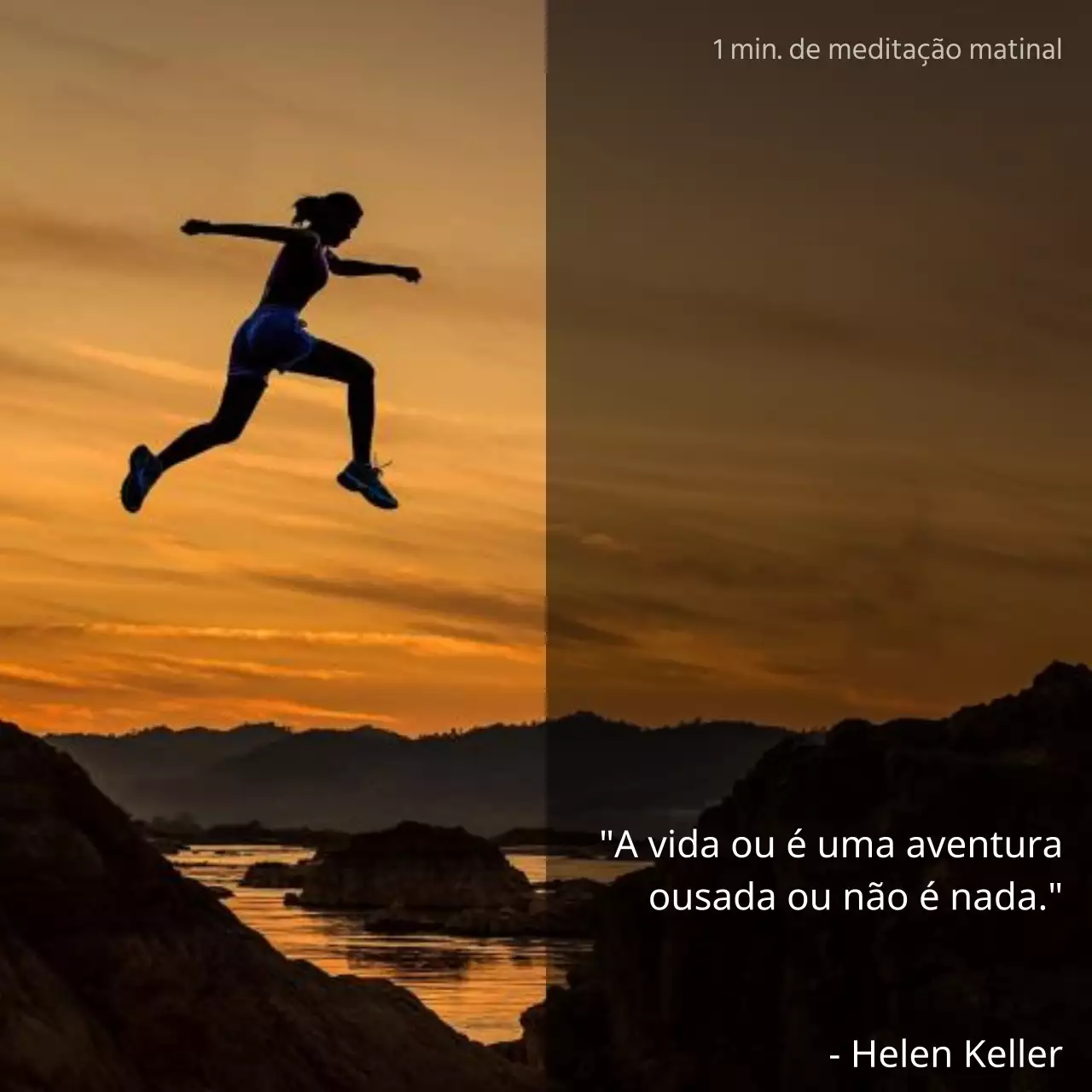 Vida emocional simples citações meditação post em laranja