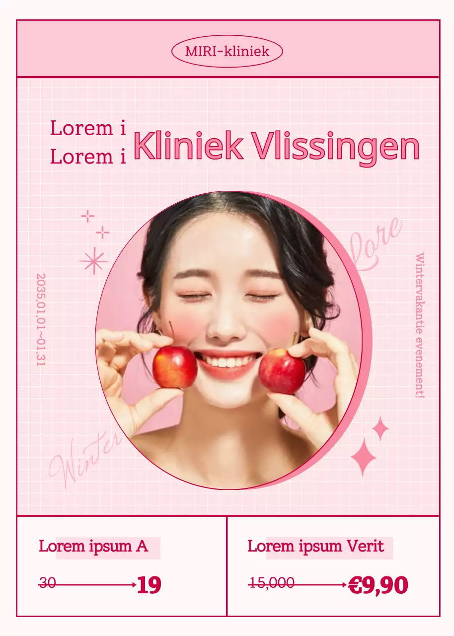 Kortingsactie voor roze foto's en kaders in een fosforbehandeling