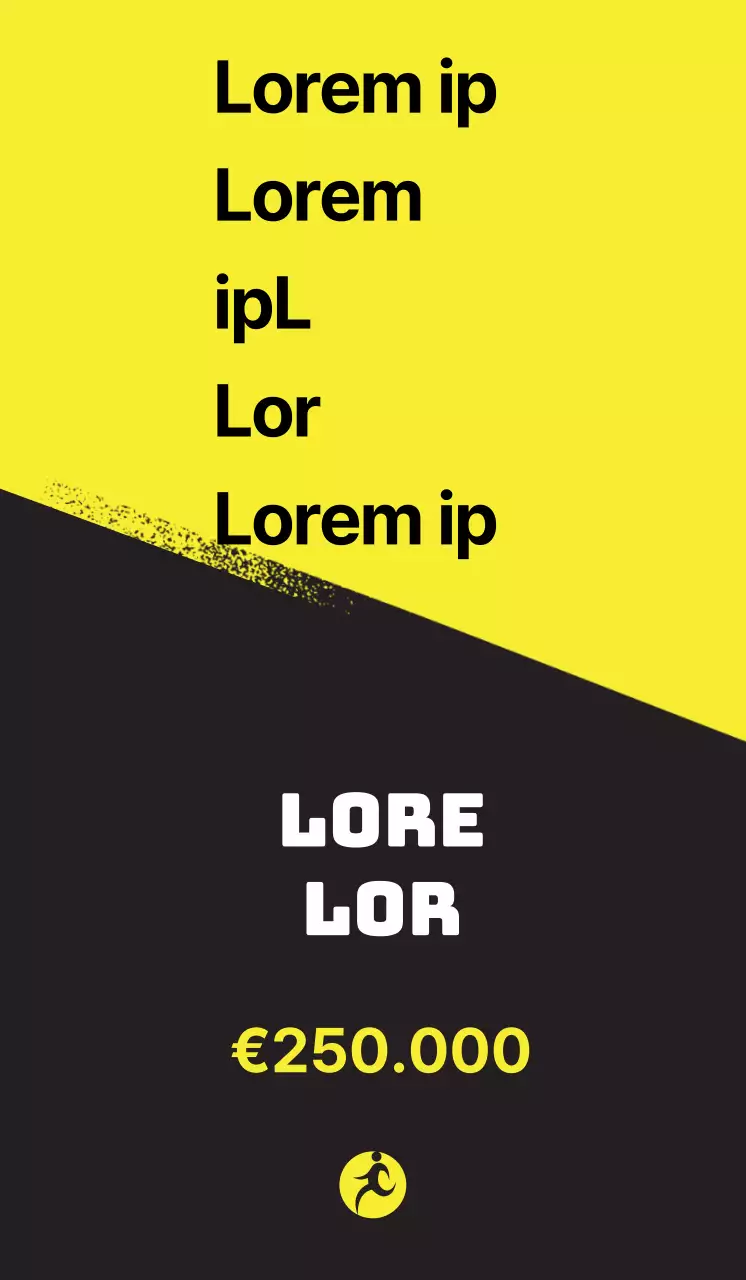 Gezondheidsevenementen met zwarte en gele achtergronden