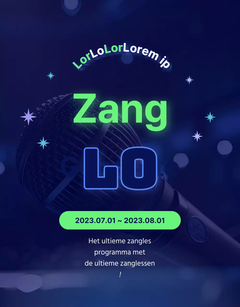 Prachtige zangles met chartreuse accenten