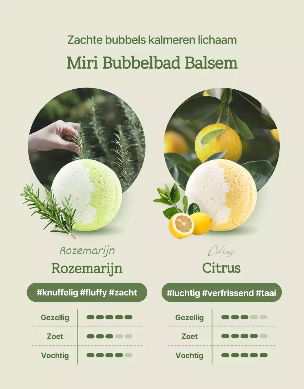 Groene, natuurlijke, moderne badproducten verkopen