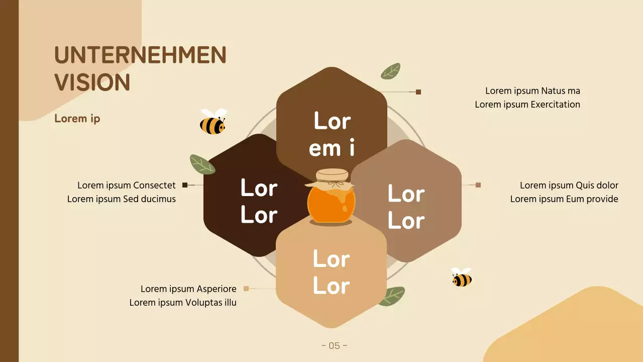 Ein gelb-brauner, kitschiger Brief einer Firma für Bioprodukte