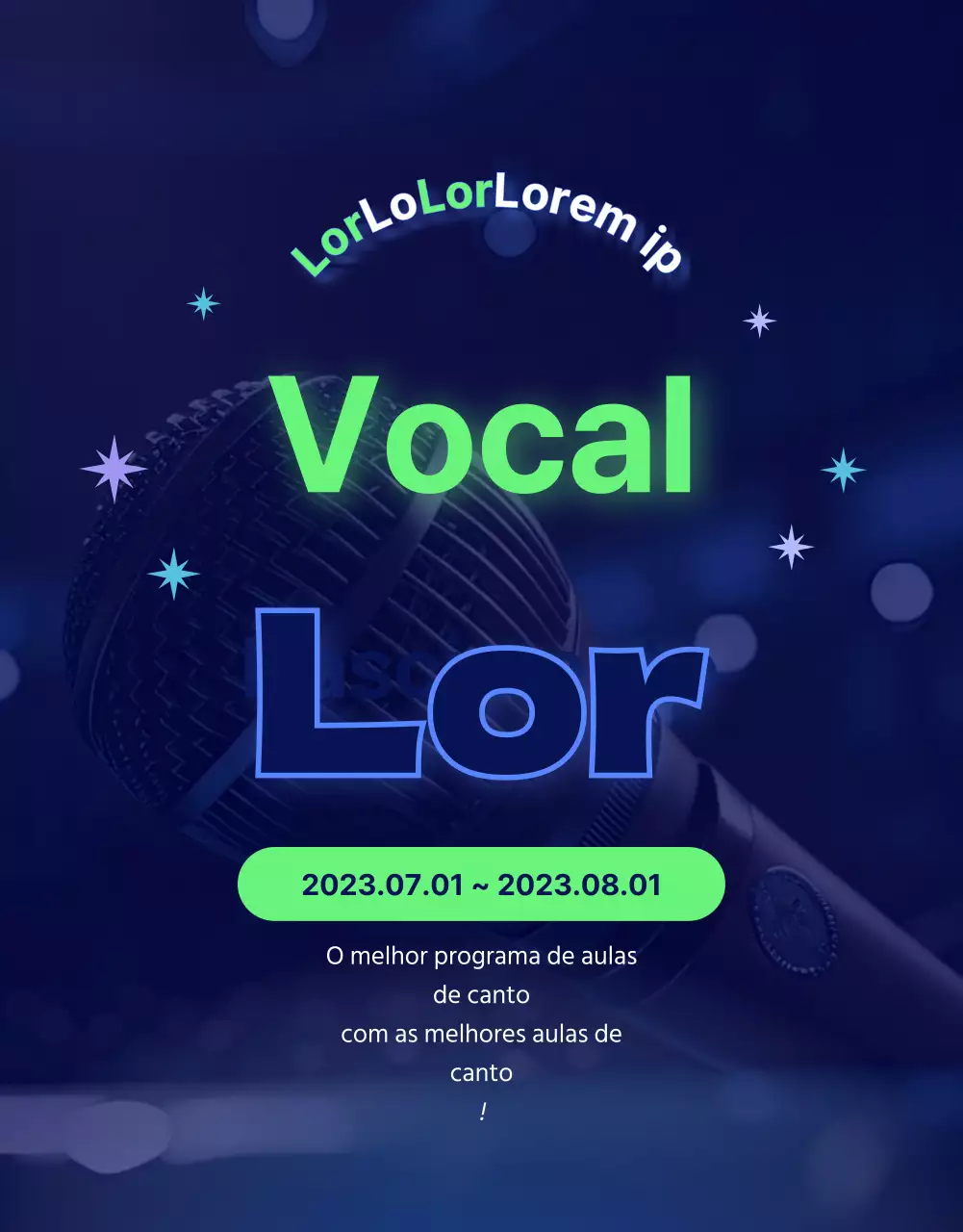 Lição vocal deslumbrante com toques de chartreuse
