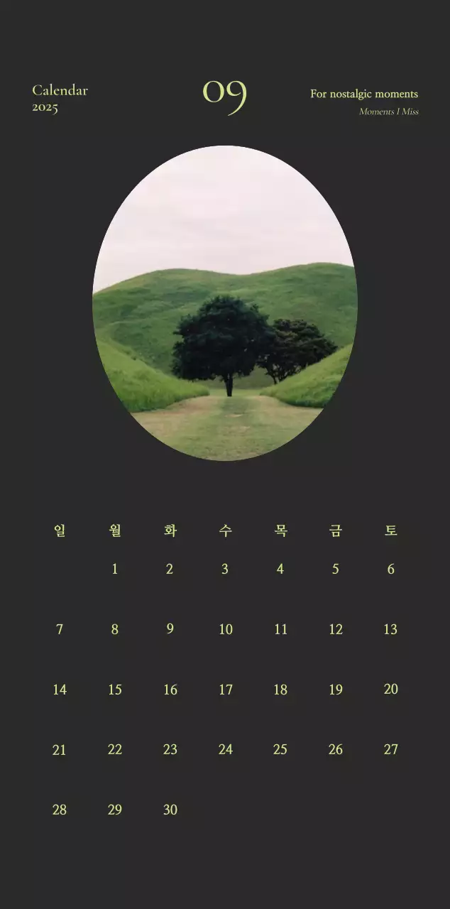 Khaki Vintage Diary Calendar