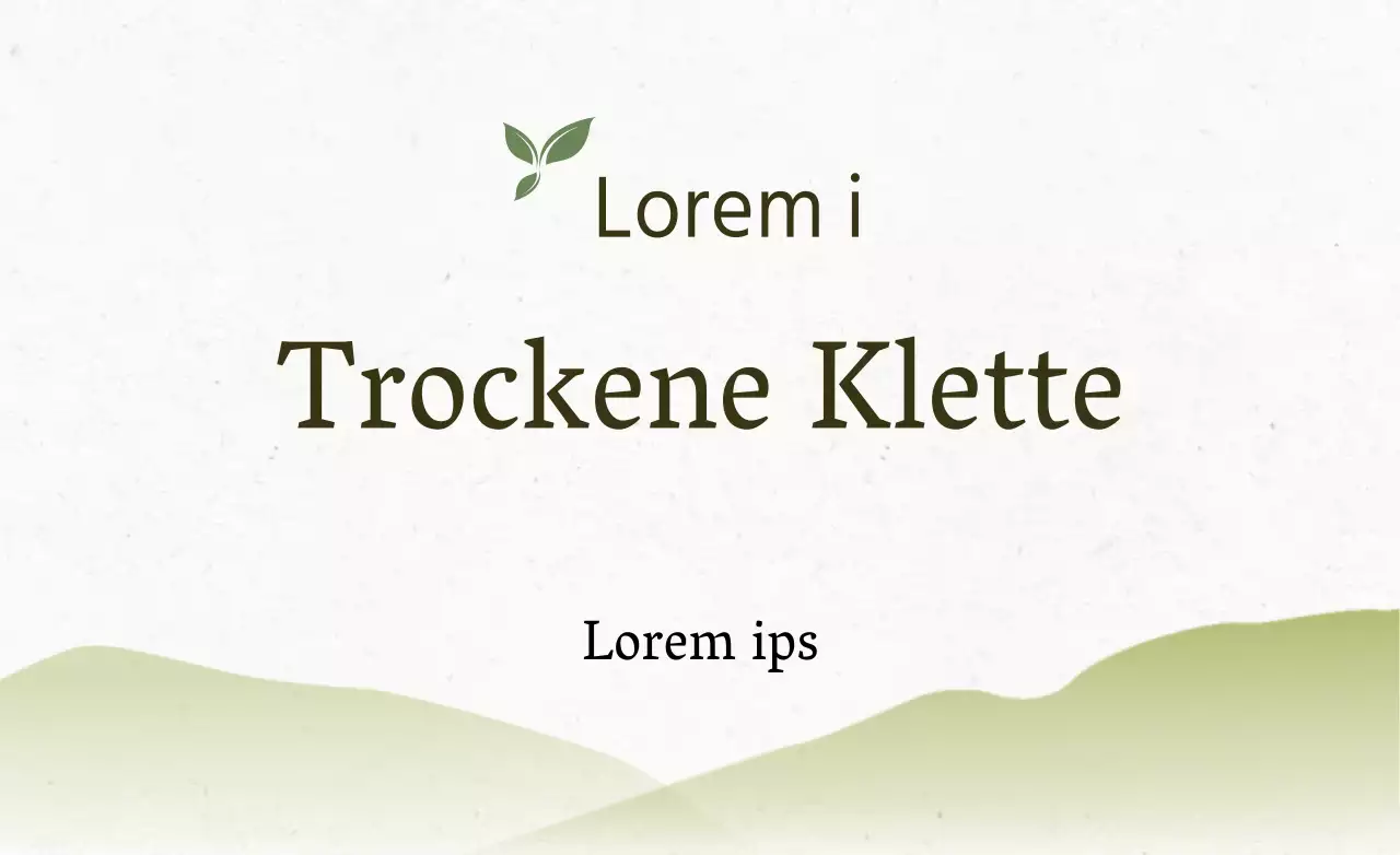 Trockene Klette