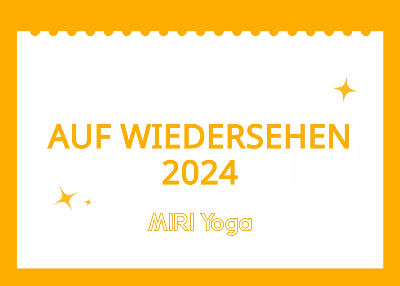 Orangefarbene Kalender zum Verschenken bei der Werbung für Ihr Yogastudio