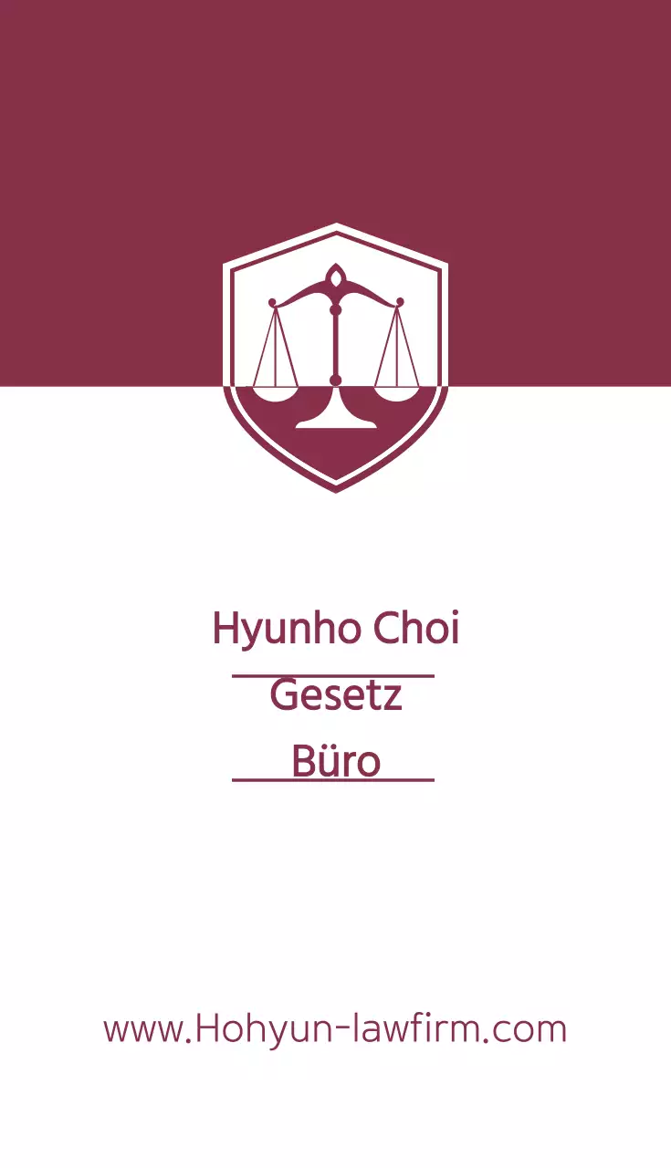 Anwaltskanzlei von Hyun Ho Choi